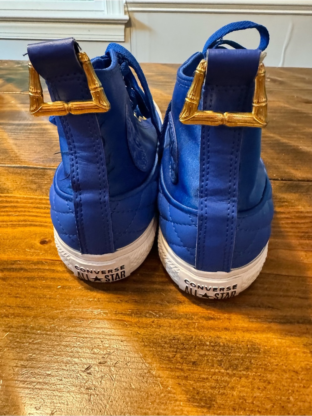 CHUCK TAYLOR ALL STAR HIGH SHINE - GAME ROYAL SNEAKERS Size 8 - Picture 7 of 12
